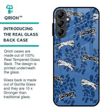 Blue Cheetah Glass Case for Samsung Galaxy A14 5G