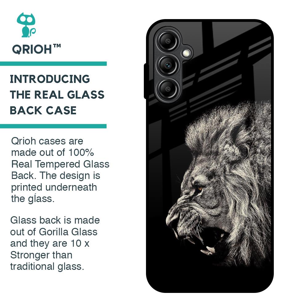Brave Lion Glass Case for Samsung Galaxy A14 5G