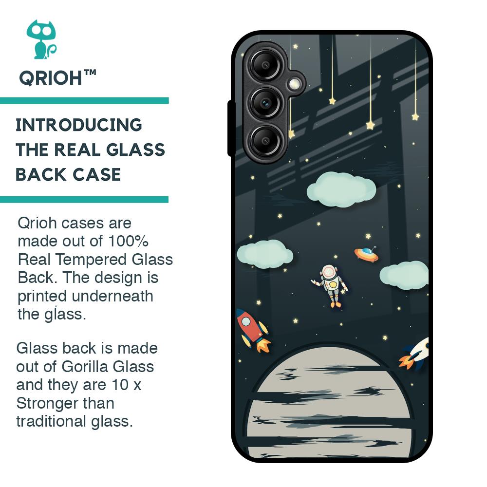 Astronaut Dream Glass Case For Samsung Galaxy A14 5G