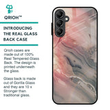 Pink And Grey Marble Glass Case For Samsung Galaxy A14 5G
