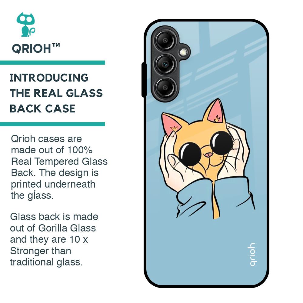 Adorable Cute Kitty Glass Case For Samsung Galaxy A14 5G