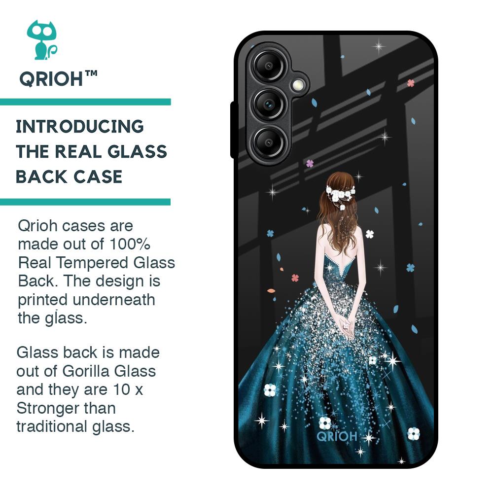 Queen Of Fashion Glass Case for Samsung Galaxy A14 5G