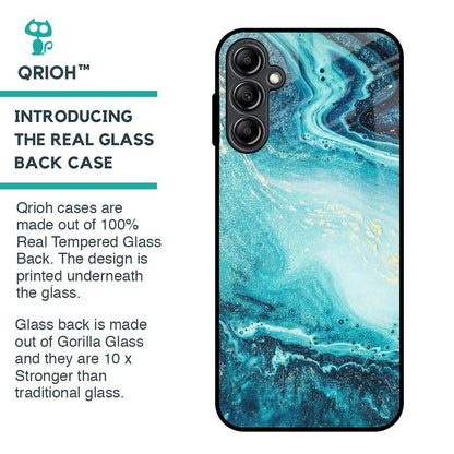 Sea Water Glass Case for Samsung Galaxy A14 5G