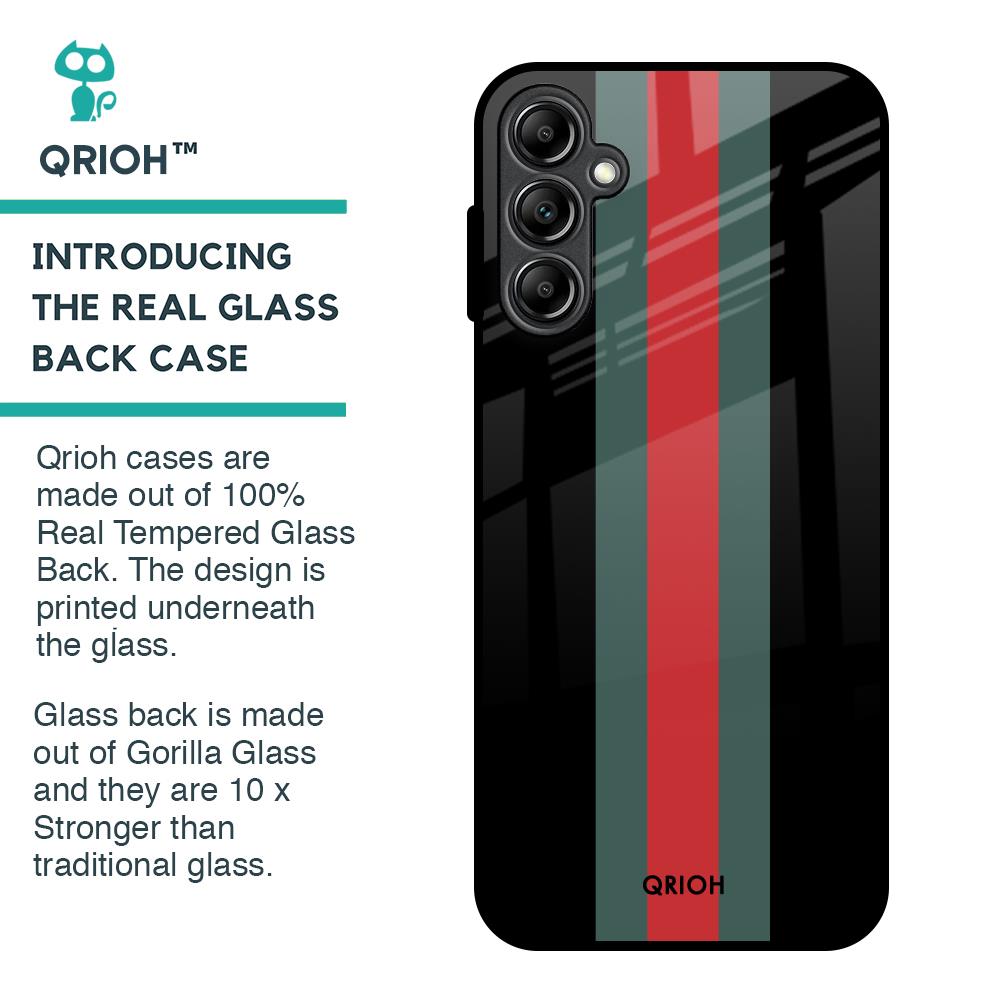 Vertical Stripes Glass Case for Samsung Galaxy A14 5G