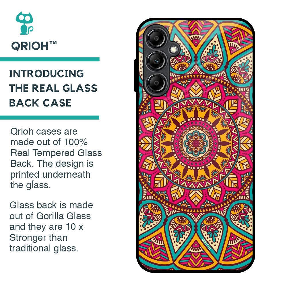 Elegant Mandala Glass Case for Samsung Galaxy A14 5G
