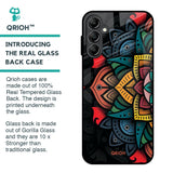 Retro Gorgeous Flower Glass Case for Samsung Galaxy A14 5G