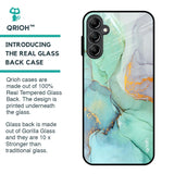 Green Marble Glass Case for Samsung Galaxy A14 5G