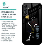 Luffy Line Art Glass Case for Samsung Galaxy A14 5G