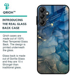 Blue Cool Marble Glass Case for Samsung Galaxy A14 5G