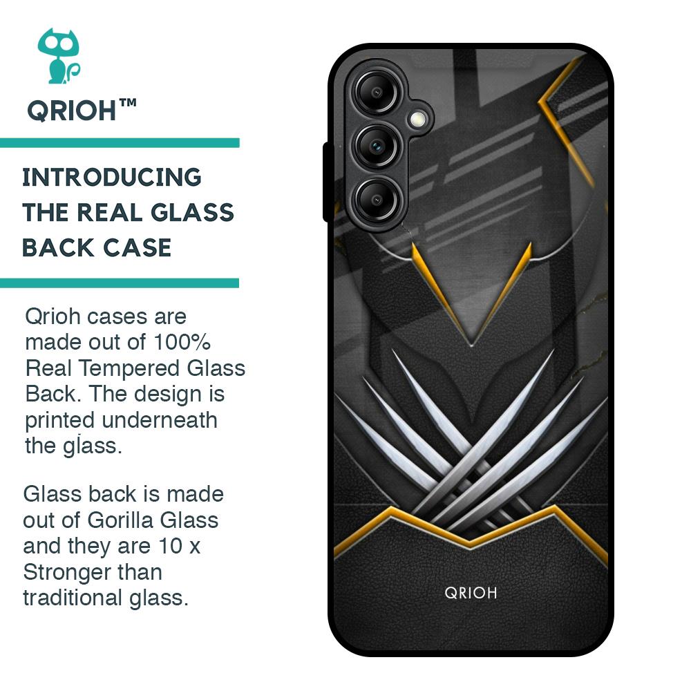 Black Warrior Glass Case for Samsung Galaxy A14 5G