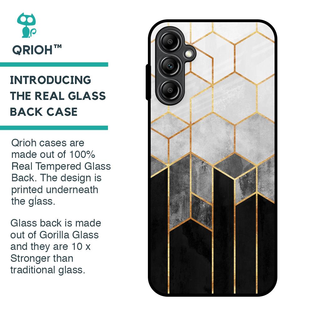 Tricolor Pattern Glass Case for Samsung Galaxy A14 5G