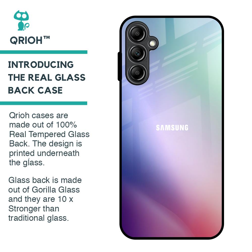 Abstract Holographic Glass Case for Samsung Galaxy A14 5G