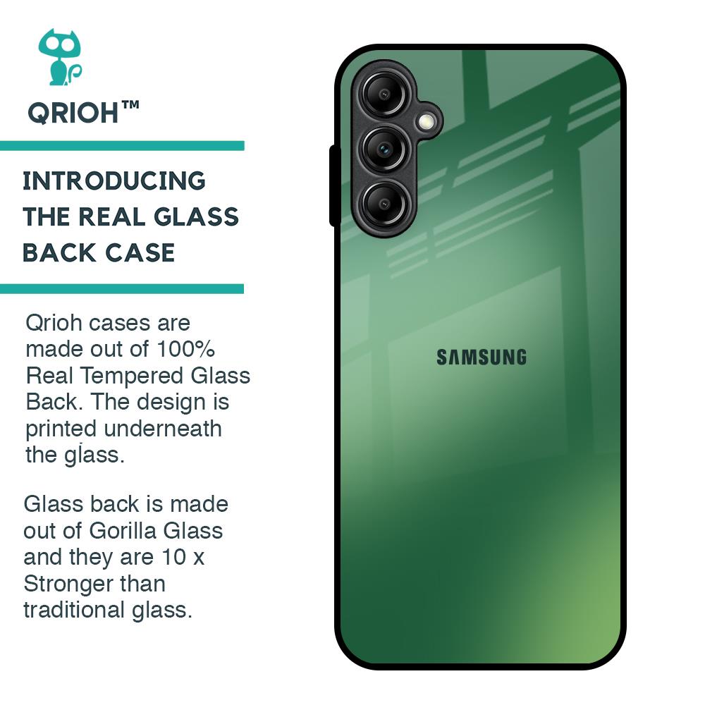 Green Grunge Texture Glass Case for Samsung Galaxy A14 5G