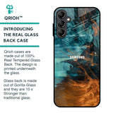 Golden Splash Glass Case for Samsung Galaxy A14 5G