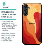 Magma Color Pattern Glass Case for Samsung Galaxy A14 5G