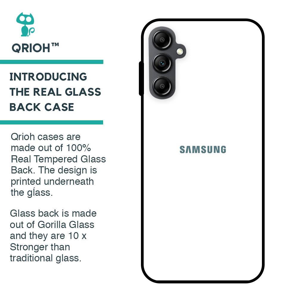Arctic White Glass Case for Samsung Galaxy A14 5G