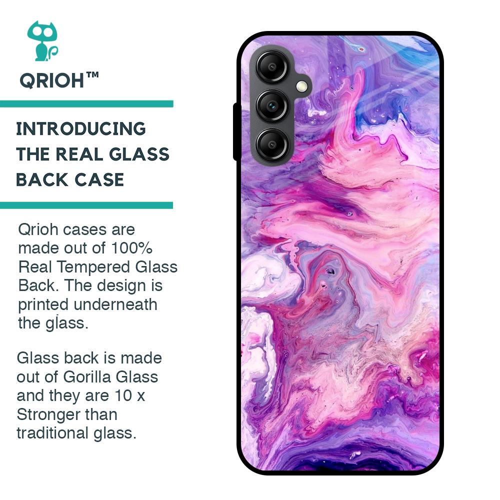 Cosmic Galaxy Glass Case for Samsung Galaxy A14 5G