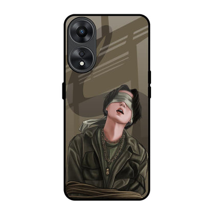 Blind Fold Oppo A78 5G Glass Back Cover Online