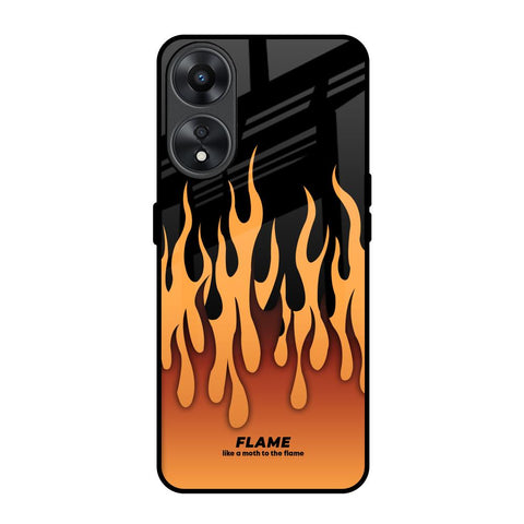 Fire Flame Oppo A78 5G Glass Back Cover Online