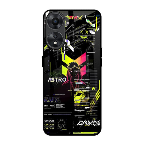 Astro Glitch Oppo A78 5G Glass Back Cover Online