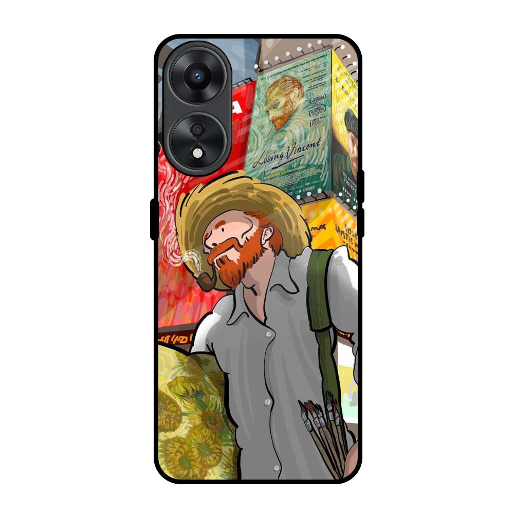 Loving Vincent Oppo A78 5G Glass Back Cover Online