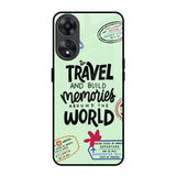 Travel Stamps Oppo A78 5G Glass Back Cover Online