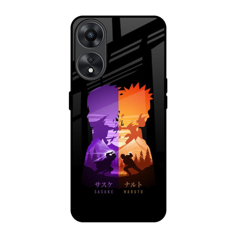 Minimalist Anime Oppo A78 5G Glass Back Cover Online