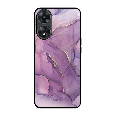 Purple Gold Marble Oppo A78 5G Glass Back Cover Online
