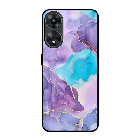 Alcohol ink Marble Oppo A78 5G Glass Back Cover Online