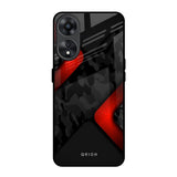 Modern Camo Abstract Oppo A78 5G Glass Back Cover Online