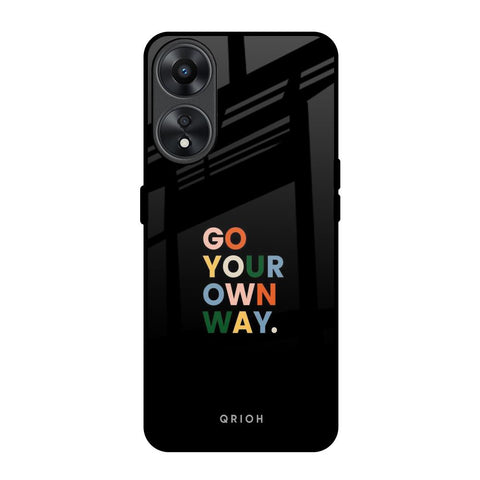 Go Your Own Way Oppo A78 5G Glass Back Cover Online