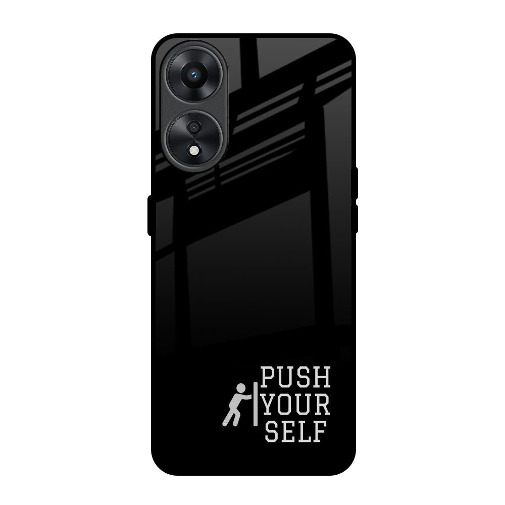 Push Your Self Oppo A78 5G Glass Back Cover Online