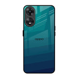 Green Triangle Pattern Oppo A78 5G Glass Back Cover Online