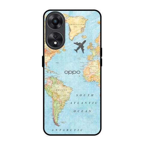 Fly Around The World Oppo A78 5G Glass Back Cover Online