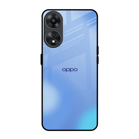 Vibrant Blue Texture Oppo A78 5G Glass Back Cover Online