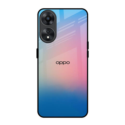 Blue & Pink Ombre Oppo A78 5G Glass Back Cover Online