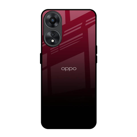 Wine Red Oppo A78 5G Glass Back Cover Online