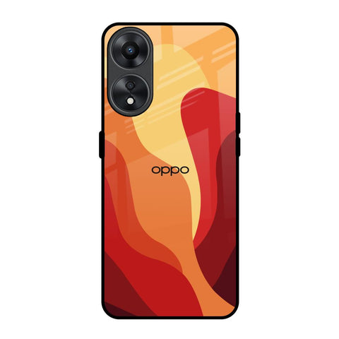 Magma Color Pattern Oppo A78 5G Glass Back Cover Online