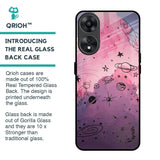 Space Doodles Glass Case for Oppo A78 5G