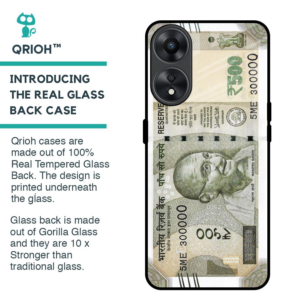 Cash Mantra Glass Case for Oppo A78 5G