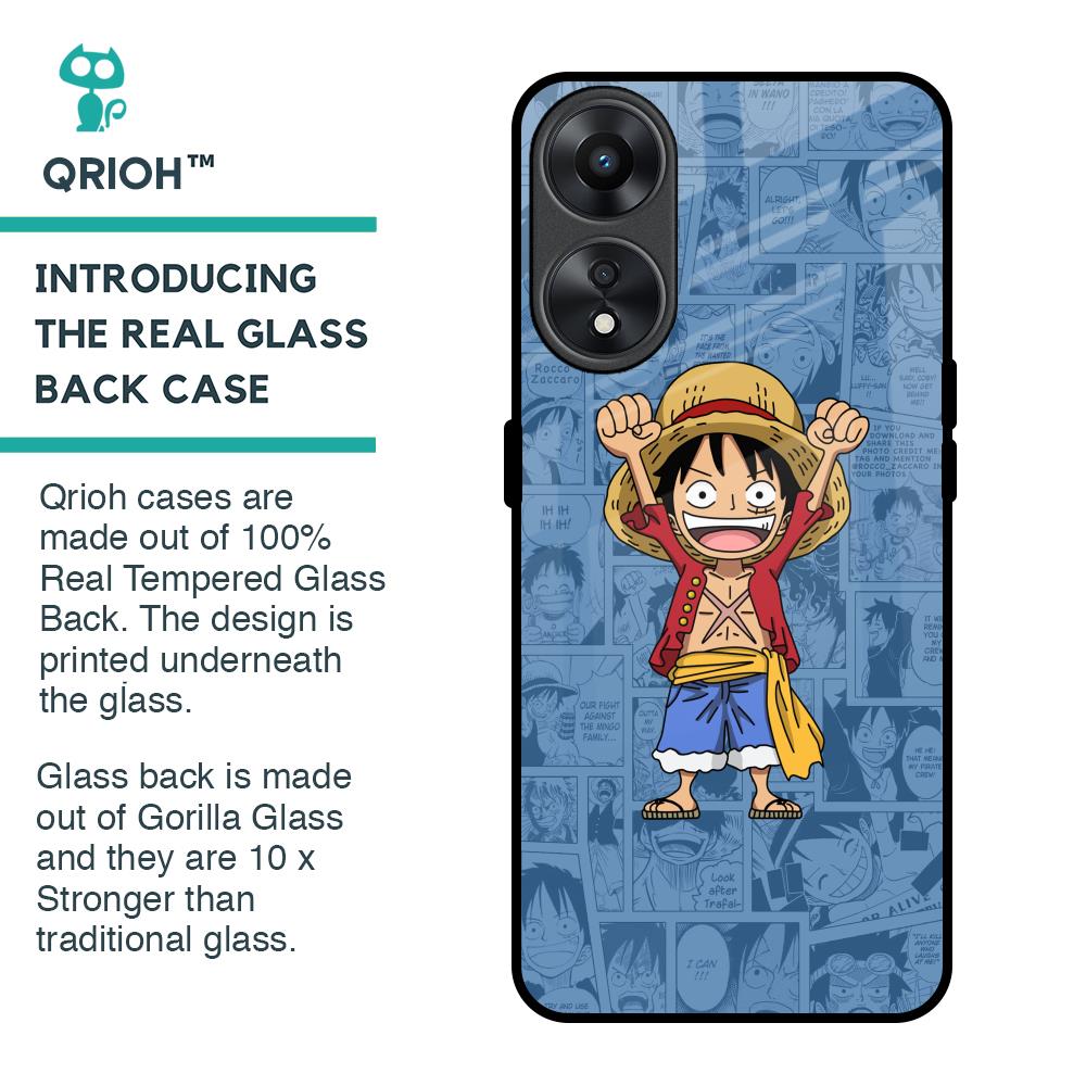 Chubby Anime Glass Case for Oppo A78 5G