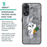 Cute Baby Bunny Glass Case for Oppo A78 5G
