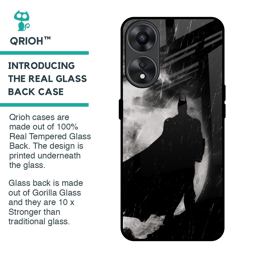 Dark Warrior Hero Glass Case for Oppo A78 5G