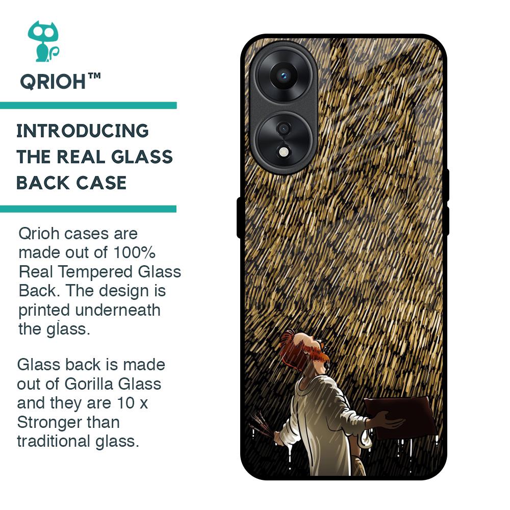 Rain Festival Glass Case for Oppo A78 5G