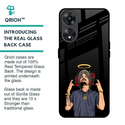 Punjabi Singer Poster Glass Case for Oppo A78 5G