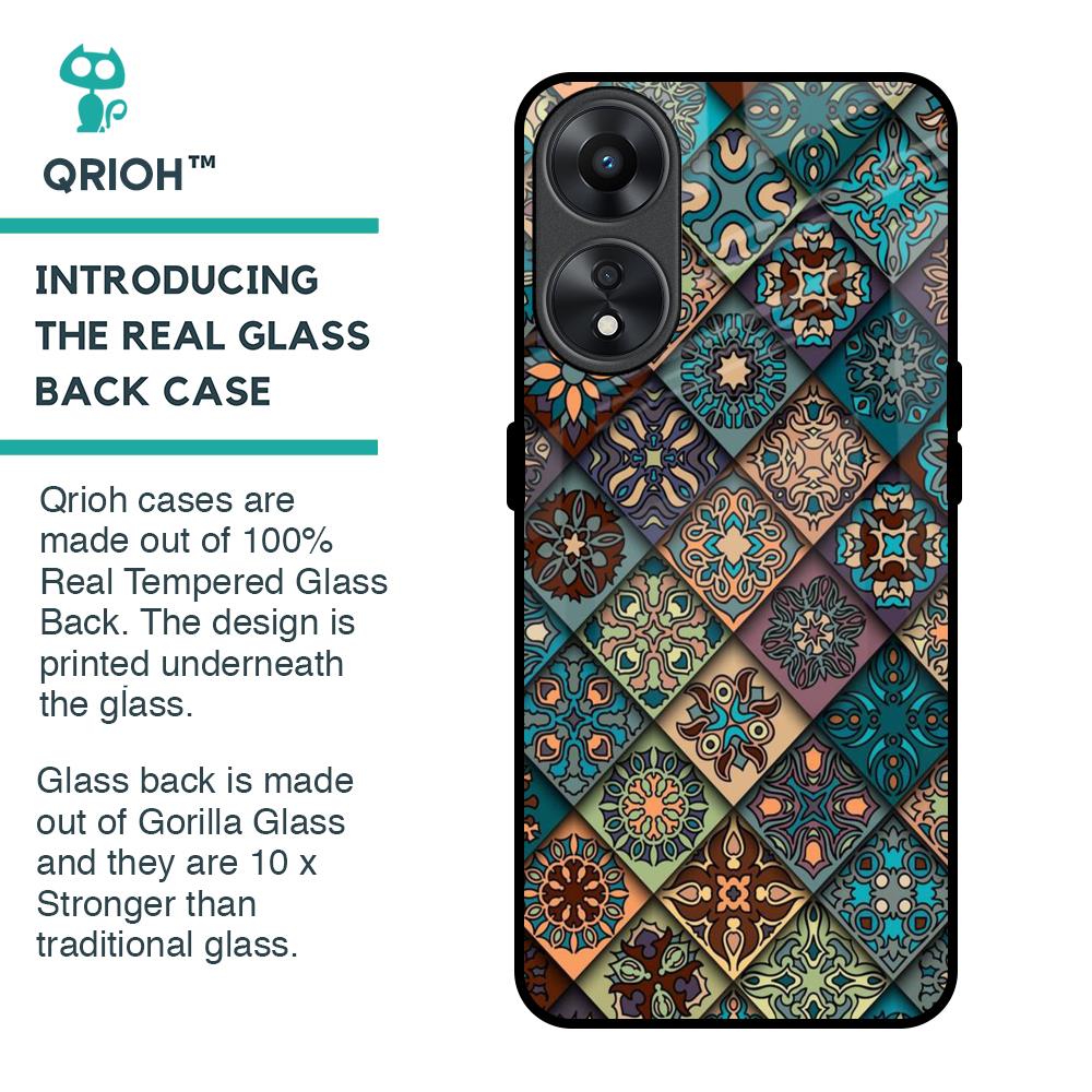 Retro Art Glass Case for Oppo A78 5G
