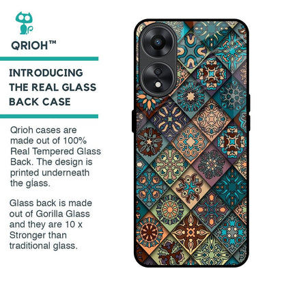 Retro Art Glass Case for Oppo A78 5G