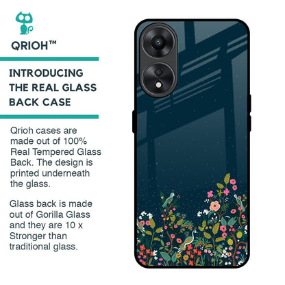 Small Garden Glass Case For Oppo A78 5G