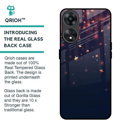 Falling Stars Glass Case For Oppo A78 5G