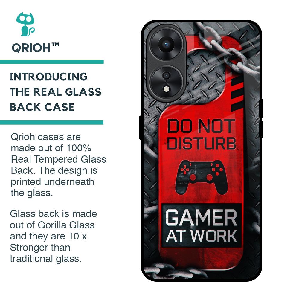 Do No Disturb Glass Case For Oppo A78 5G